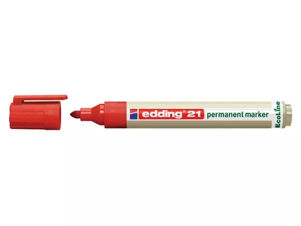 Een Viltstift edding 21 Ecoline rond rood 1.5-3mm koop je bij Kantoorvakhandel van der Heijde