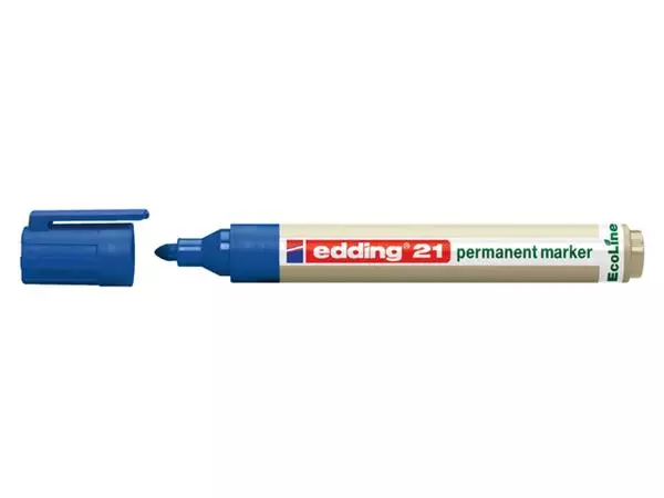 Een Viltstift edding 21 Ecoline rond blauw 1.5-3mm koop je bij Unimark Office B.V.
