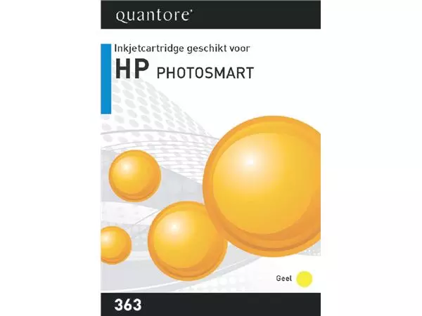 Een Inktcartridge Quantore alternatief tbv HP C8773EE 363 geel koop je bij Buro De Peuter