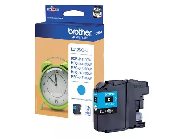 Een Inktcartridge Brother LC-125XLC blauw koop je bij Kantoorvakhandel van der Heijde