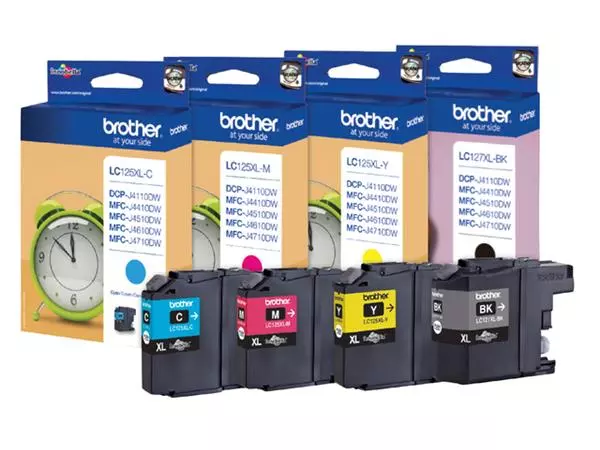 Een Inktcartridge Brother LC-127XLBK zwart koop je bij NiceSupplies.nl