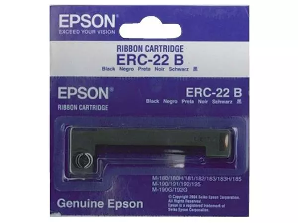 Een Lint Epson S015204 voor ERC22 nylon zwart koop je bij NiceSupplies.nl