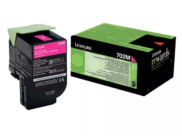 Een Tonercartridge Lexmark 70C20M0 prebate rood koop je bij Buro De Peuter