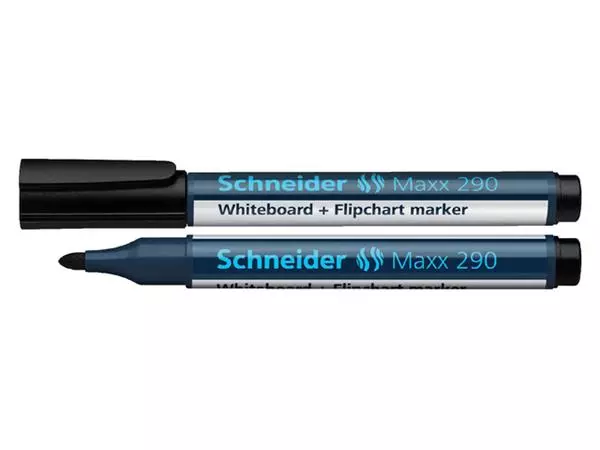 Een Viltstift Schneider Maxx 290 whiteboard rond 2-3mm zwart koop je bij EconOffice