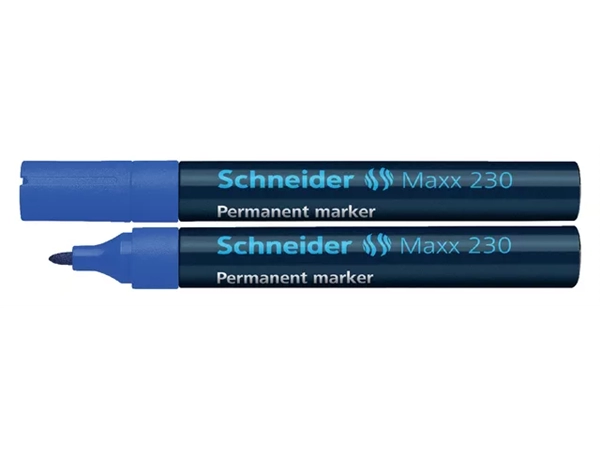 Een Viltstift Schneider Maxx 230 rond 1-3mm blauw koop je bij Alles voor uw kantoor