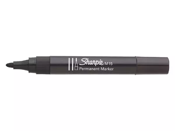 Een Viltstift Sharpie rond M15 1.8mm zwart koop je bij Buro De Peuter