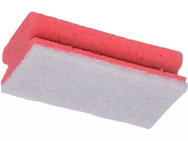 Een Schuurspons Cleaninq met greep 140x70x42mm rood/wit 5 stuks koop je bij NiceSupplies.nl