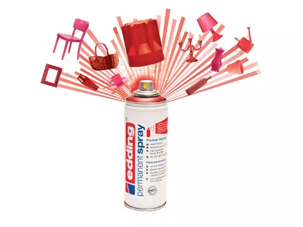 Een Verfspuitbus edding 5200 permanent spray mat diepzwart koop je bij NiceSupplies.nl