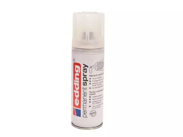 Een Verfspuitbus edding 5200 permanent spray glans blank koop je bij Klik Office BV