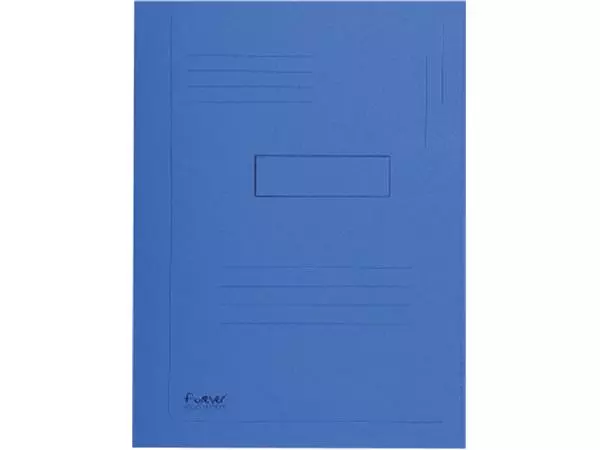 Een Dossiermap Exacompta Forever A4 2 kleppen 290gr blauw koop je bij KantoorProfi België BV