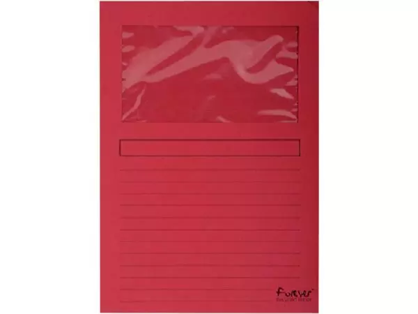 Een Venstermap Exacompta Forever L-map 120gr rood koop je bij Van Leeuwen Boeken- en kantoorartikelen