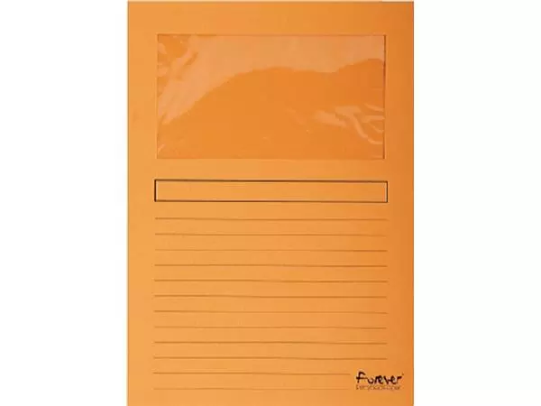 Een Venstermap Exacompta Forever L-map 120gr oranje koop je bij EconOffice
