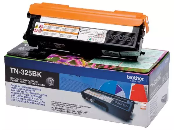 Een Toner Brother TN-325BK zwart koop je bij Buro De Peuter