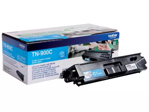 Een Toner Brother TN-900C blauw koop je bij NiceSupplies.nl