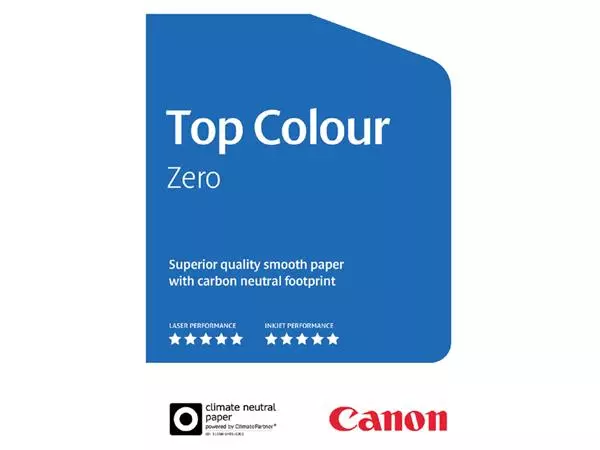 Een Laserpapier Canon Top Colour Zero A4 200gr wit 250vel koop je bij Kantoorvakhandel van der Heijde