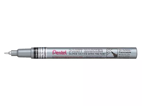 Een viltstift Pentel MFP10 rond 0.7mm zilver koop je bij NiceSupplies.nl