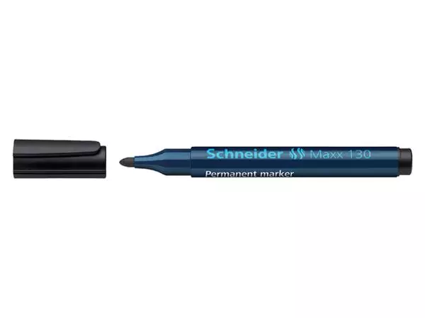 Een Viltstift Schneider Maxx 130 rond 1-3mm zwart koop je bij Totaal Kantoor Goeree