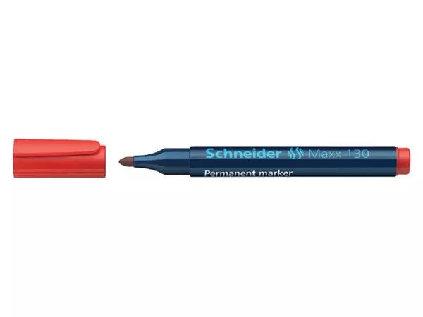 Een Viltstift Schneider Maxx 130 rond 1-3mm rood koop je bij Klik Office BV