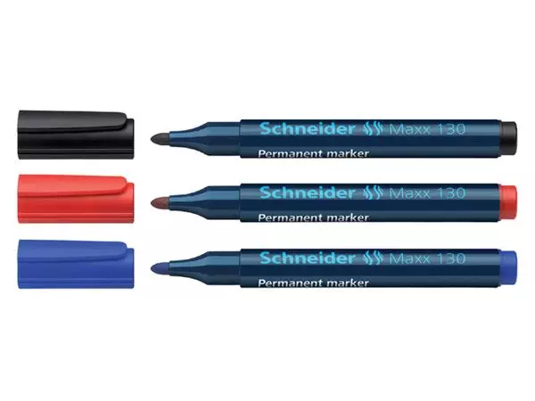 Een Viltstift Schneider Maxx 130 rond 1-3mm blauw koop je bij Kantoorvakhandel van der Heijde