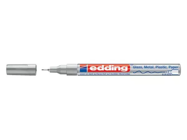 Een Viltstift Edding 780 lakmarker rond 0.8mm zilver koop je bij NiceSupplies.nl