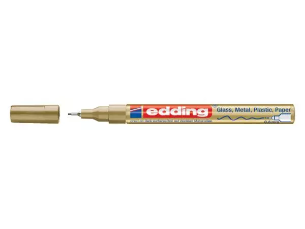 Een Viltstift edding 780 lakmarker rond 0.8mm goud koop je bij NiceSupplies.nl