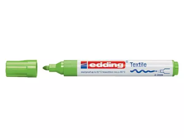 Viltstift edding 4500 textiel rond 2-3mm lichtgroen