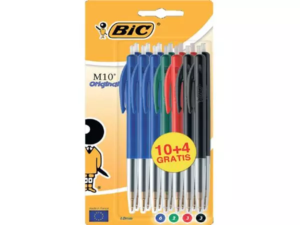 Een BALPEN BIC M10 M ASSORTI koop je bij Kantoorvakhandel van der Heijde