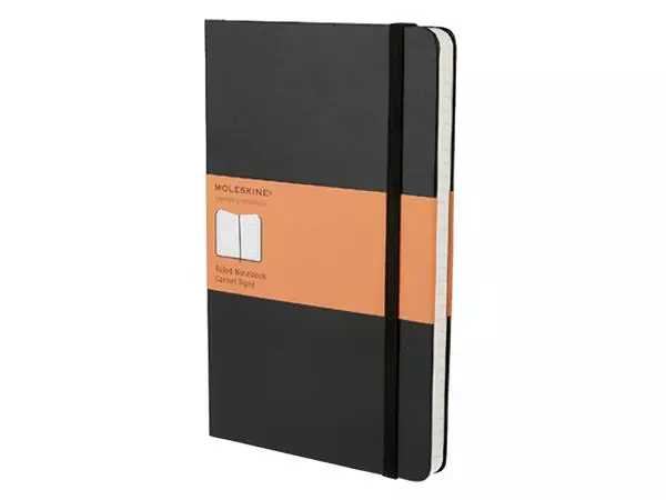Een Notitieboek Moleskine large 130x210mm lijn hard cover zwart koop je bij KantoorProfi België BV
