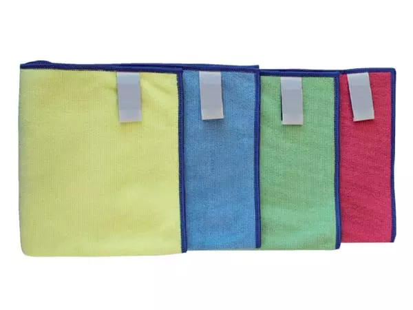 Een Microvezeldoek Primesource professional 38x38cm blauw pak à 10 stuks koop je bij NiceSupplies.nl