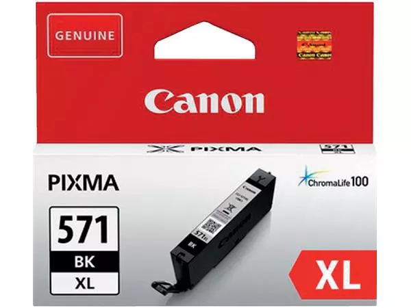 Een Inktcartridge Canon CLI-571XL zwart koop je bij Kantoorvakhandel van der Heijde