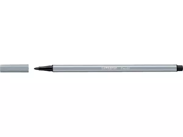 Een Viltstift STABILO Pen 68/95 medium middel koudgrijs koop je bij Unimark Office B.V.