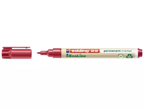 Viltstift edding 25 Ecoline rond 1mm rood