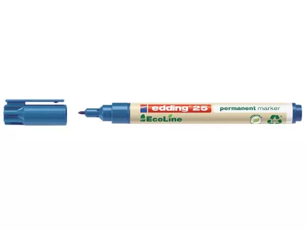 Een Viltstift edding 25 Ecoline rond 1mm blauw koop je bij Van Leeuwen Boeken- en kantoorartikelen