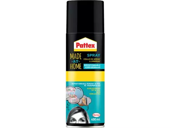 Een LIJM PATTEX HOBBY SPRAY NON-PERMANENT 400ML koop je bij Kantoorvakhandel van der Heijde