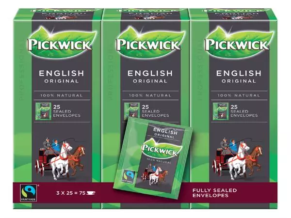 Een Thee Pickwick Fair Trade English 25x2.5gr koop je bij NiceSupplies.nl