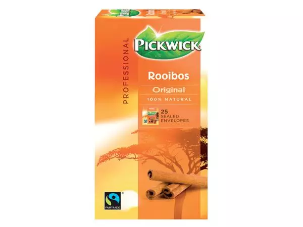 Een Thee Pickwick Fair Trade rooibos 25x1.5gr koop je bij The Cartridge Company