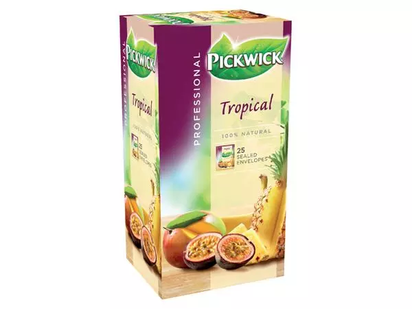 Een Thee Pickwick tropical 25x1.5gr met envelop koop je bij Buro De Peuter