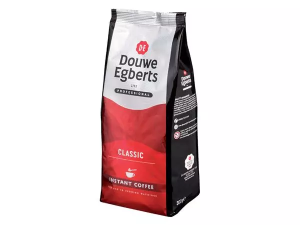 Een KOFFIE DOUWE EGBERTS INSTANT CLASSIC 300GR koop je bij Kantoorvakhandel van der Heijde