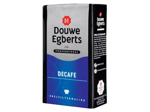 Een KOFFIE DOUWE EGBERTS SNELFILTERMALING DECAFE 250GR koop je bij Kantoorvakhandel van der Heijde