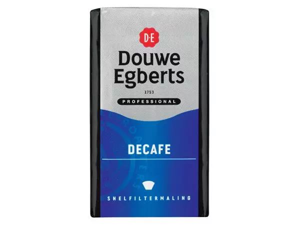 Een Koffie Douwe Egberts snelfiltermaling decafe 250gr koop je bij NiceSupplies.nl