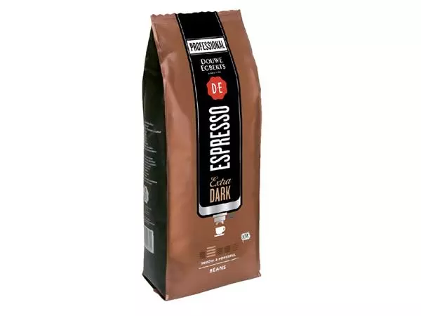 Een Koffie Douwe Egberts espresso bonen extra dark roast 1kg koop je bij NiceSupplies.nl