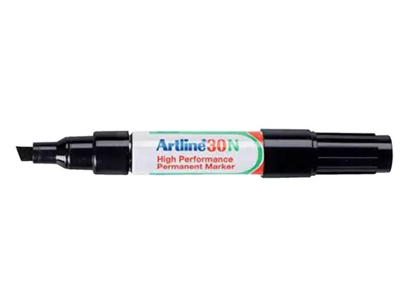 Een Viltstift Artline 30 schuin 2-5mm zwart koop je bij Van Leeuwen Boeken- en kantoorartikelen
