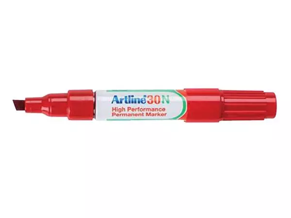 Een Viltstift Artline 30 schuin 2-5mm rood koop je bij EconOffice