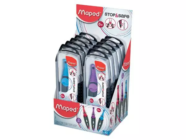 Een Passer Maped Stop&Safe 3delig display á 10 stuks assorti koop je bij NiceSupplies.nl