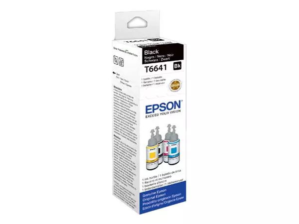 Een Navulinkt Epson T6641 zwart koop je bij NiceSupplies.nl