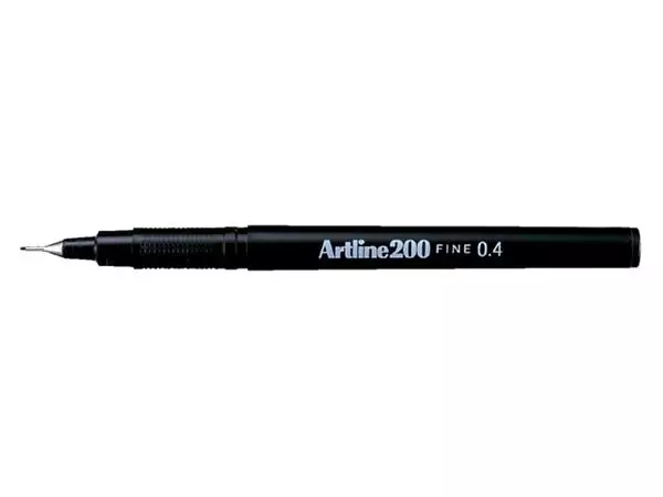 Fineliner Artline 200 rond fijn zwart