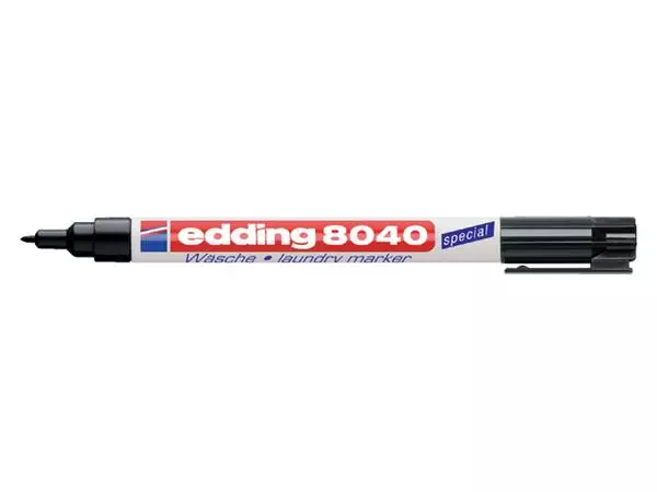 Een Viltstift edding 8040 wasgoed rond 1mm zwart koop je bij NiceSupplies.nl