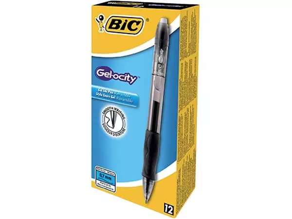 Een GELSCHRIJVER BIC GELOCITY M ZWART koop je bij Kantoorvakhandel van der Heijde