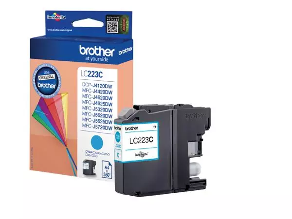 Een Inktcartridge Brother LC-223C blauw koop je bij Buro De Peuter