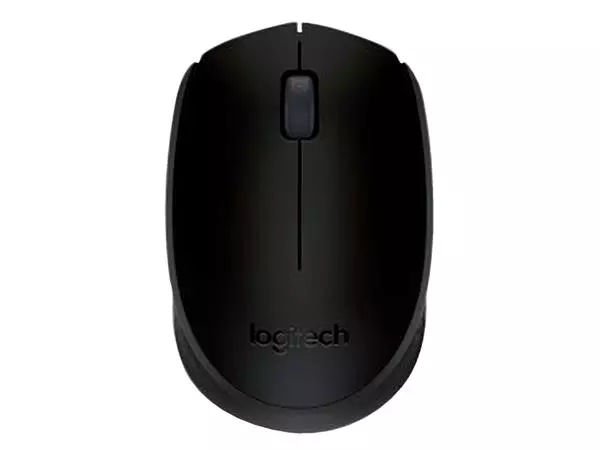 Een Muis Logitech B170 draadloos zwart koop je bij Buro De Peuter